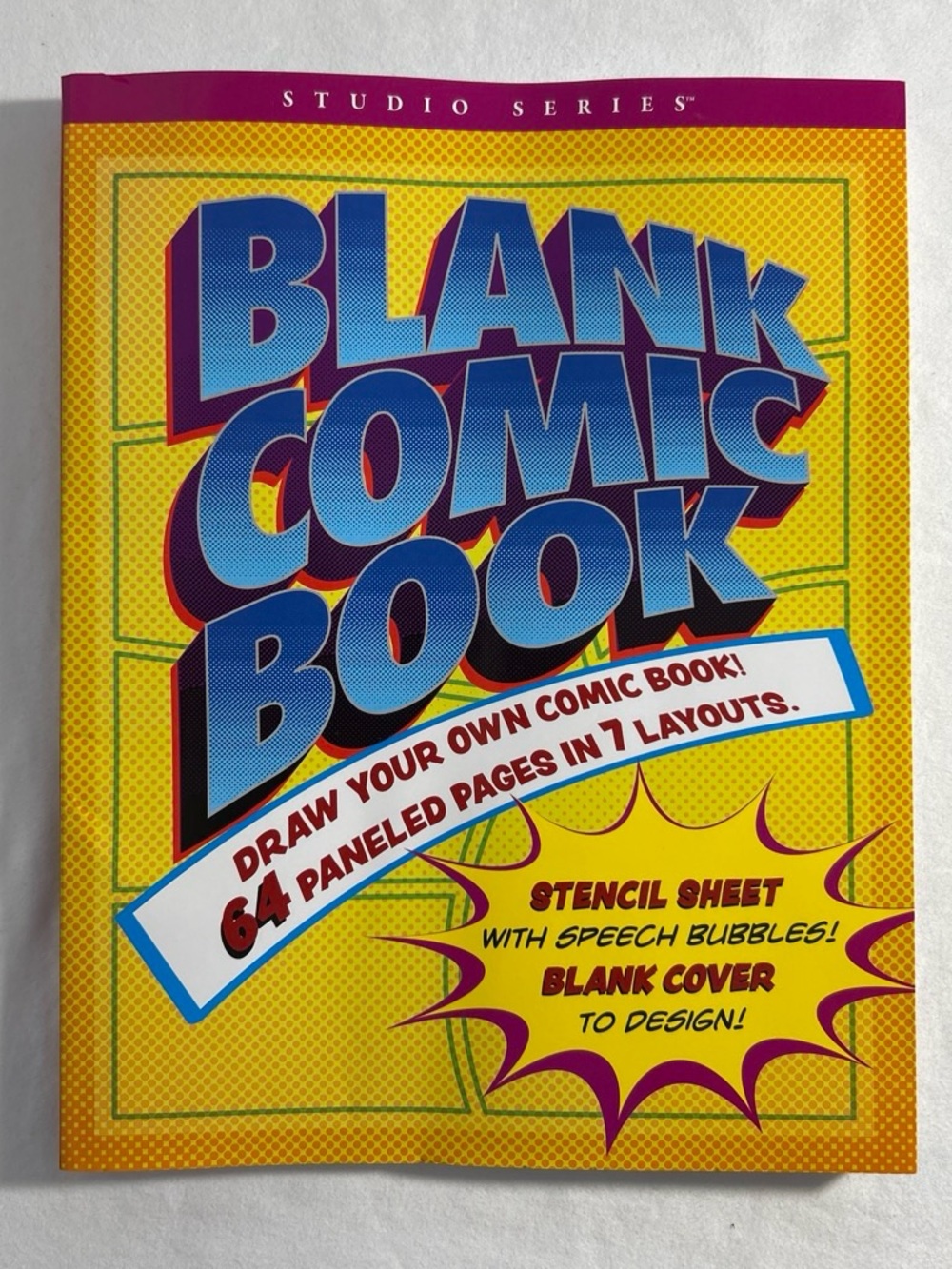 Blank Comic Book - Yellow Comic Cover